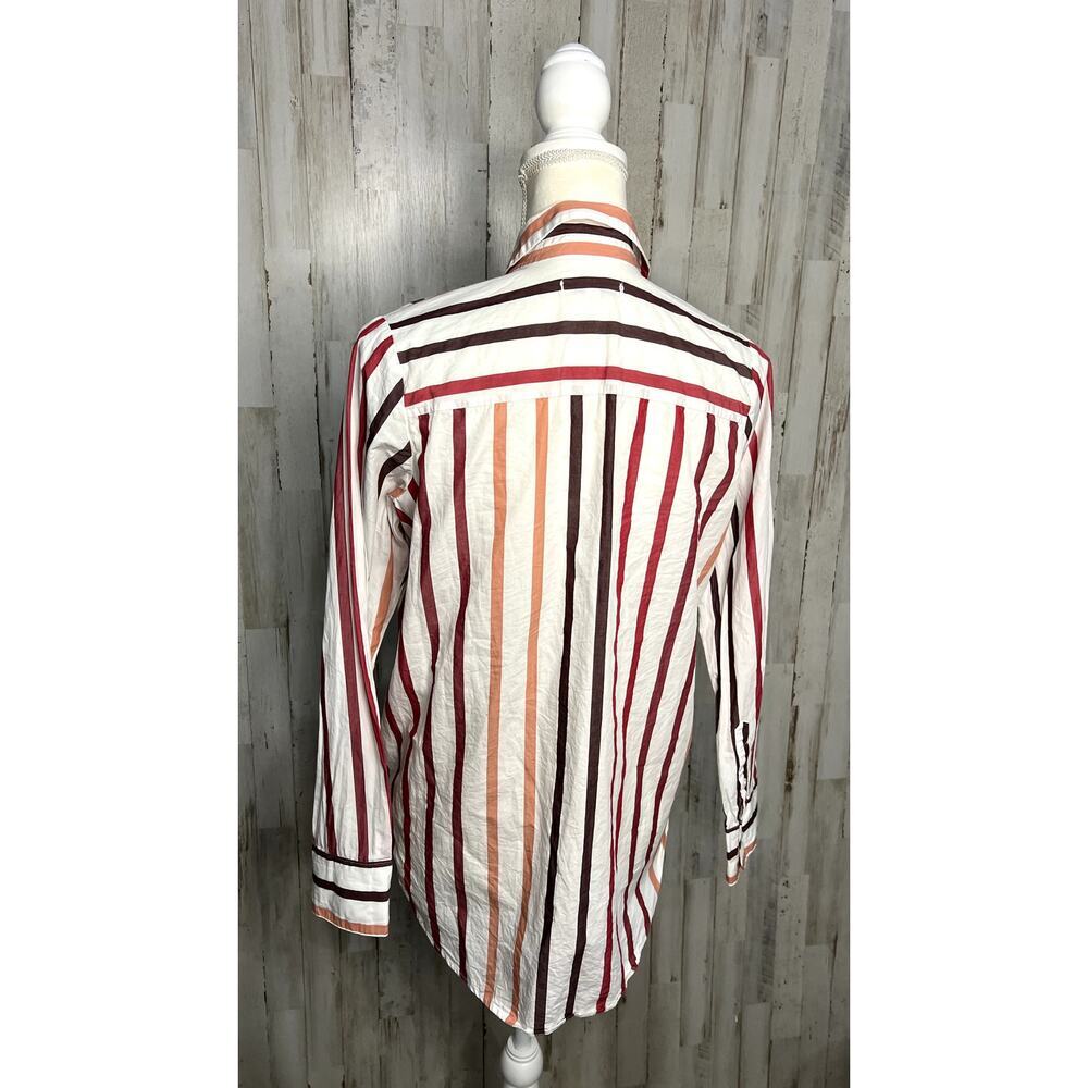 Madewell Women's XS Striped Button-Up Shirt Long Sleeve Casual Relaxed Fit - Picture 8 of 10